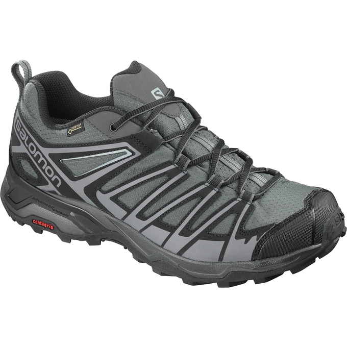 Salomon Israel X ULTRA 3 PRIME GTX® - Mens Hiking Shoes - Silver/Black (QVGT-43027)